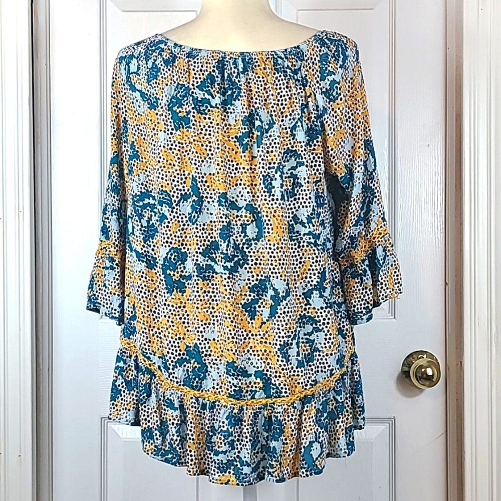 Fever Mixed Prints Blouse - Picture 5 of 12